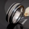 Vinyl And Guitar String Wedding Band For Musicians 2 Vinyl And Guitar String Wedding Band For Musicians -Johan Jewelry Shop E4852ArtCropped 3