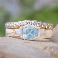 Custom Diamond Wedding Band In Solid Yellow Gold