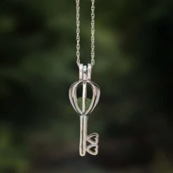 Rough Stone Necklace, Unique Key Pendant -Johan Jewelry Shop E4980ArtPeridotCropped 6