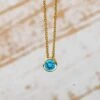 4 Mm Bezel Set Birthstone Pendant Or Necklace