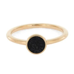 Rose Gold Statement Ring With Dinosaur Bone -Johan Jewelry Shop E5138RG 5