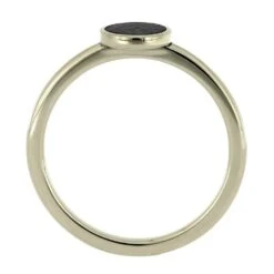 Unique Fossil Statement Ring In White Gold -Johan Jewelry Shop E5138WG 4