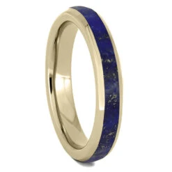 Lapis Lazuli Wedding Band Set, 14k Yellow Gold Matching Rings 10 Lapis Lazuli Wedding Band Set, 14k Yellow Gold Matching Rings -Johan Jewelry Shop E5190YG 1 71f8401b b57e 4265 9f34 2929b1a9bf15