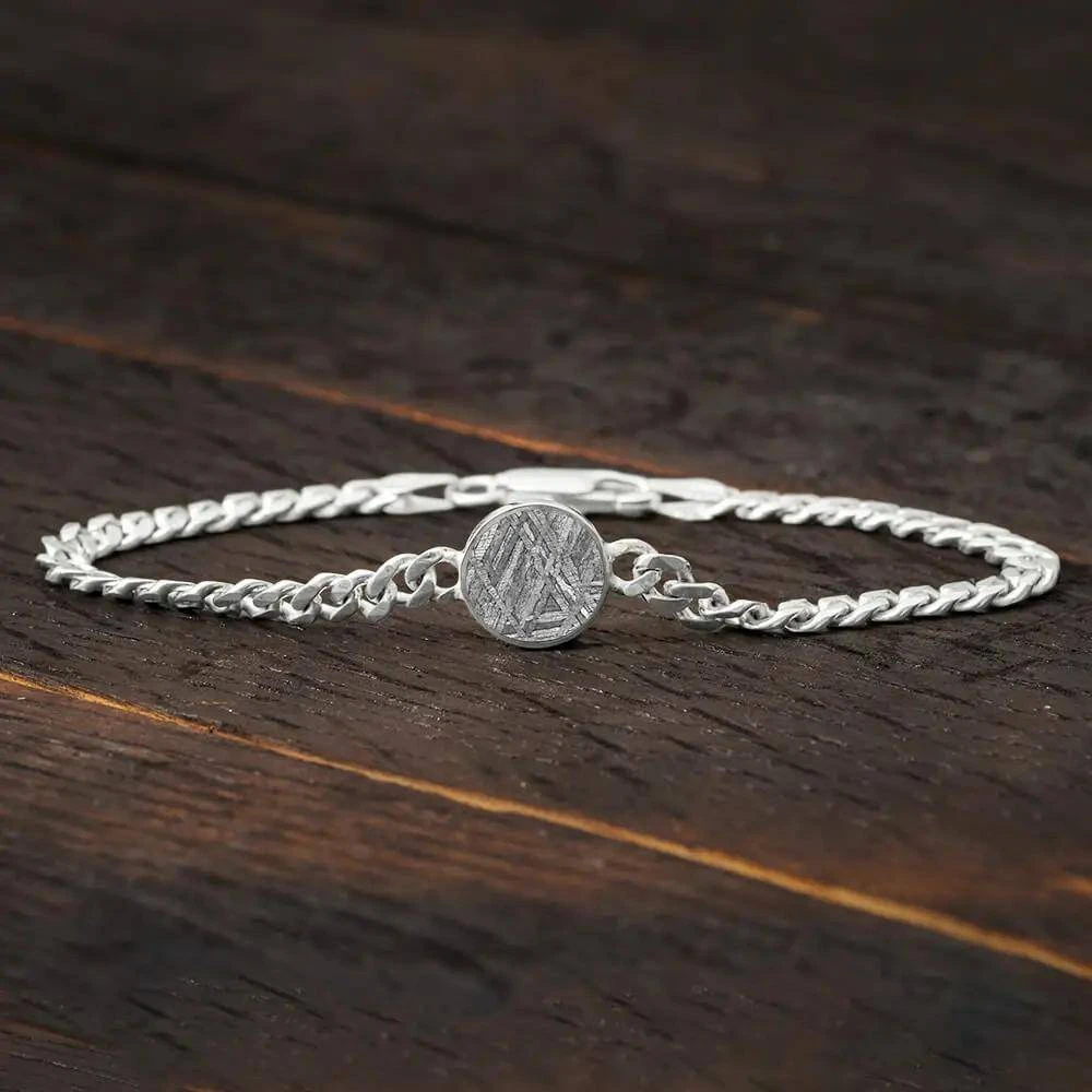 Authentic Gibeon Meteorite Chain Bracelet 3 Authentic Gibeon Meteorite Chain Bracelet