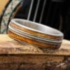 Whiskey Oak Wood And Guitar String Ring For Musicians 2 Whiskey Oak Wood And Guitar String Ring For Musicians -Johan Jewelry Shop E5237ArtCropped 3
