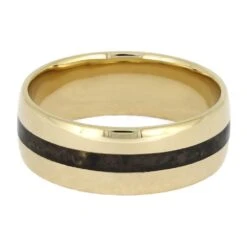 Genuine Fossilized Dinosaur Wedding Band -Johan Jewelry Shop E5271Art 4