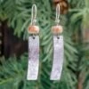 Fossil And Gibeon Meteorite Dangle Earrings 2 Fossil And Gibeon Meteorite Dangle Earrings -Johan Jewelry Shop E5282MeteoriteDangleEarringsArtCropped 1