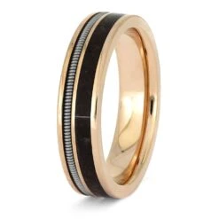 Guitar String Ring With Dinosaur Bone 10 Guitar String Ring With Dinosaur Bone -Johan Jewelry Shop E5307 3