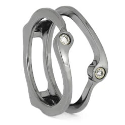 Meteorite Bridal Set With Titanium Ring Guard 15 Meteorite Bridal Set With Titanium Ring Guard -Johan Jewelry Shop E5319 1 de4bc9e8 f37d 401b b635 29796faedf8d