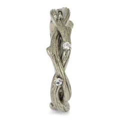 Nature-Inspired Wedding Band With Branch Profile -Johan Jewelry Shop E5334 2