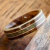 Jade Wedding Band With Maple Wood In White Gold 1 Jade Wedding Band With Maple Wood In White Gold -Johan Jewelry Shop E5354WGArtCropped 1