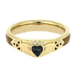 Celtic Trinity Knot Claddagh Ring In Yellow Gold 11 Celtic Trinity Knot Claddagh Ring In Yellow Gold -Johan Jewelry Shop E5371YG 4