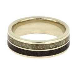 Remembrance Ring With Ashes And Ruby Inlay -Johan Jewelry Shop E5385WG 4