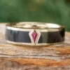 Black Jade Wedding Band In White Gold With Ruby -Johan Jewelry Shop E5401WGArtCropped 1 3fd63e83 3b31 4285 a18b e2e001d67c2a