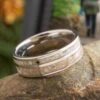 Minimalist Titanium Memorial Ring With Cremation Ashes 1 Minimalist Titanium Memorial Ring With Cremation Ashes -Johan Jewelry Shop E5413TIArtCropped 1