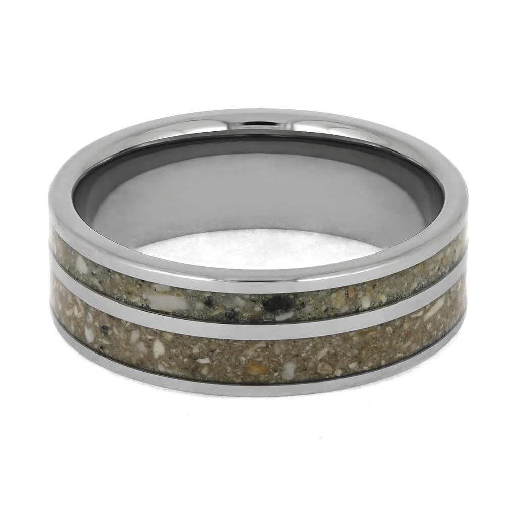 Minimalist Titanium Memorial Ring With Cremation Ashes 7 Minimalist Titanium Memorial Ring With Cremation Ashes - Image 5