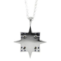 Mokume Compass Necklace In Sterling Silver 10 Mokume Compass Necklace In Sterling Silver -Johan Jewelry Shop E5438 2