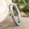 Narrow Meteorite Wedding Band For Women -Johan Jewelry Shop E5569ArtCropped 2