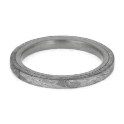 Narrow Meteorite Wedding Band For Women 12 Narrow Meteorite Wedding Band For Women -Johan Jewelry Shop E5569 4