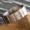 Men's Titanium Ring With Grooved Profile 1 Men's Titanium Ring With Grooved Profile -Johan Jewelry Shop E5576ArtCropped 4