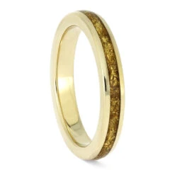 Yellow Gold Wedding Band Set With Gold Foil Inlays -Johan Jewelry Shop E5602YG 1 17eaab61 83bc 4e87 9fa9 20cb452d875b
