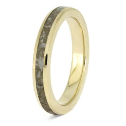 Narrow Memorial Ring In Yellow Gold -Johan Jewelry Shop E5611YG 3