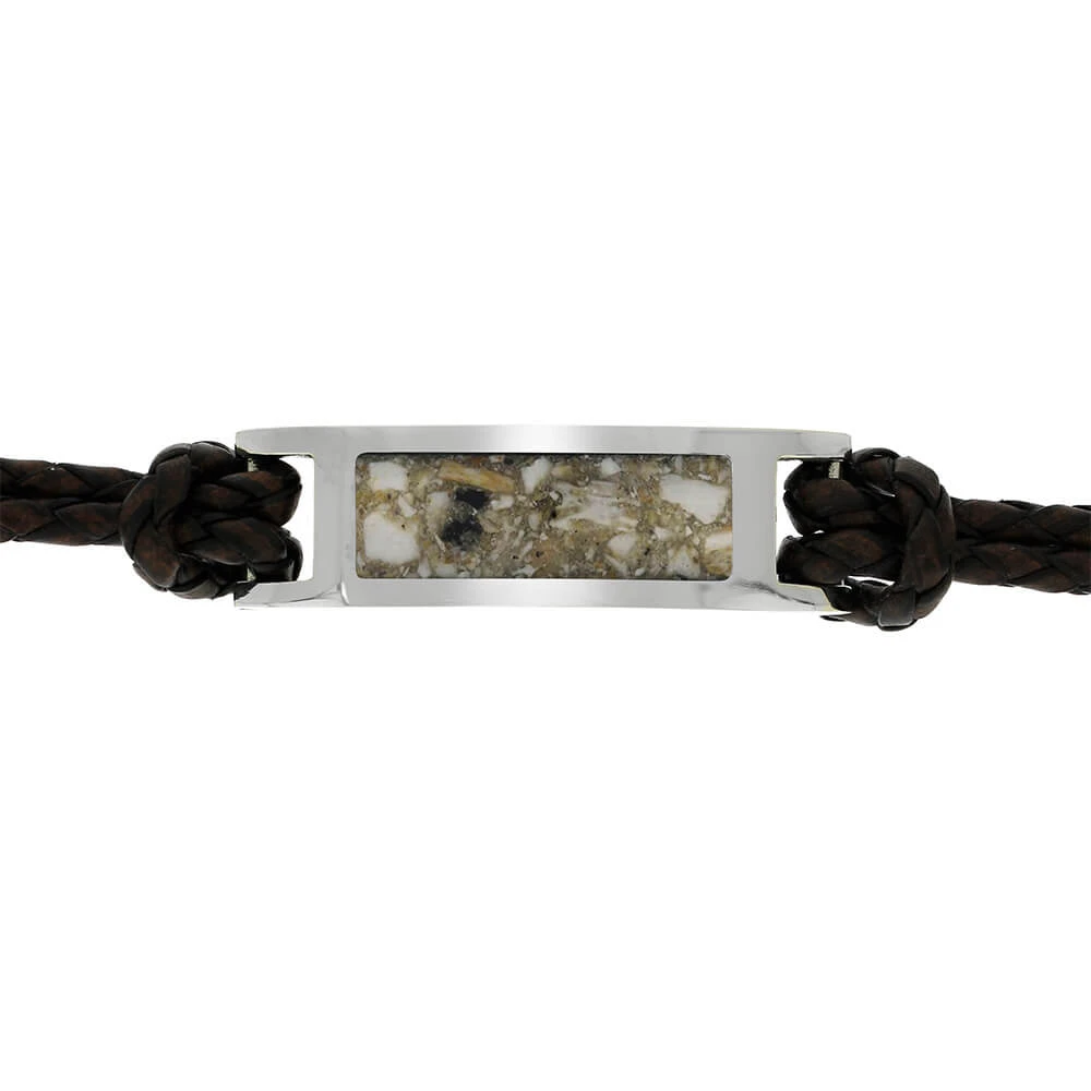 Memorial Bracelet With Ashes And Leather Band 5 Memorial Bracelet With Ashes And Leather Band - Image 3