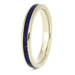 White Gold Ring For Women With Blue Opal Stardust -Johan Jewelry Shop E5643WG 3