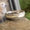 Pet Memorial Ring With Ashes, Fur, And White Gold -Johan Jewelry Shop E5654WGArtCropped 3