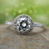 Charles & Colvard Moissanite Halo Engagement Ring -Johan Jewelry Shop E612259ArtCropped 2