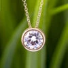 1 Carat TW Charles & Colvard Moissanite Bezel Pendant -Johan Jewelry Shop E612720ArtCropped 7