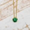 6 Mm Bezel Set Birthstone Pendant Or Necklace