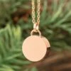 Circle Urn Necklace With Rose Gold Color -Johan Jewelry Shop EAVBA022011ArtRGCropped 1