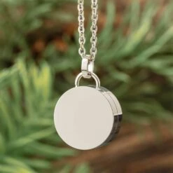 Round Urn Necklace In Stainless Steel