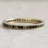 Black Diamond & Sapphire Eternity Band -Johan Jewelry Shop EDJ1010WGArt 7 1