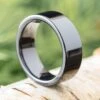 Classic Style 8mm Polished Black Ceramic Band 1 Classic Style 8mm Polished Black Ceramic Band -Johan Jewelry Shop EJIRMCA004652ArtCropped 2