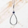 Round Iolite Teardrop Pendant In Sterling Silver -Johan Jewelry Shop ELLZ CTFArtCropped 1