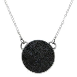 Premium Dinosaur Bone Bezel-Set Necklace