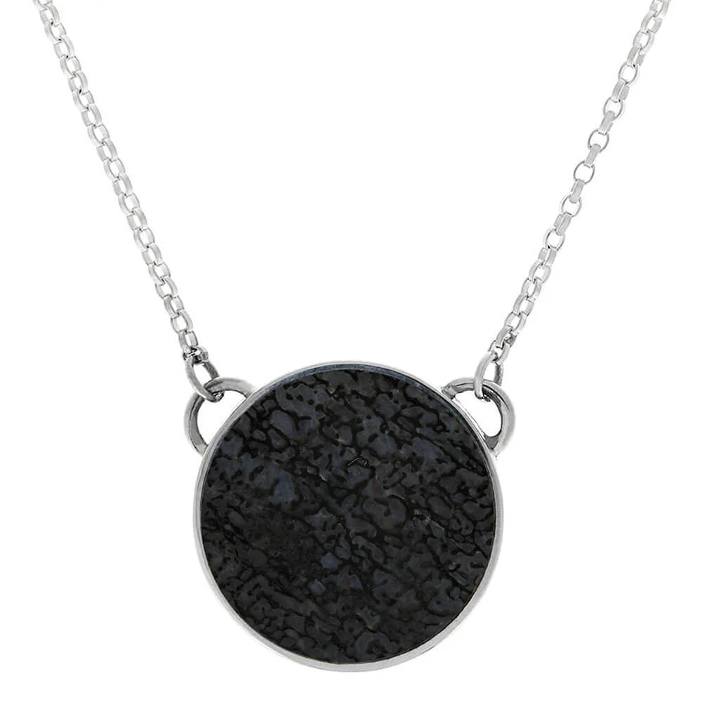 Premium Dinosaur Bone Bezel-Set Necklace 3 Premium Dinosaur Bone Bezel-Set Necklace