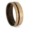 Rose Gold And Wood Ring, In Stock Wedding Band 1 Rose Gold And Wood Ring, In Stock Wedding Band -Johan Jewelry Shop ERS12396 2218 85