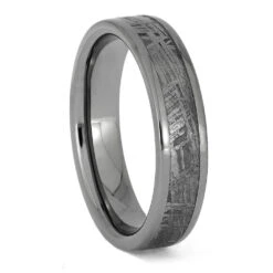 Genuine Meteorite Wedding Band -Johan Jewelry Shop ERS12416 1240 8