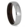 Rosewood-Sleeved Ring With Titanium Overlay -Johan Jewelry Shop ERS12419 3785 975