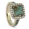 Southwest Style Turquoise, Diamond, And Gold Ring 2 Southwest Style Turquoise, Diamond, And Gold Ring -Johan Jewelry Shop ERS12451 4274 7