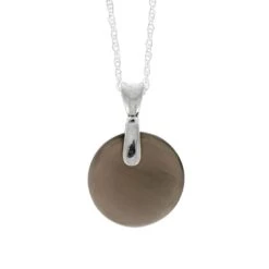 Black Obsidian Necklace In Silver