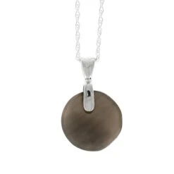 Black Obsidian Necklace In Silver -Johan Jewelry Shop ERS12499 3 SIG3021