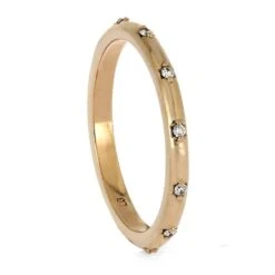 Starburst Ring In 14k Rose Gold With Lab Diamond Accents