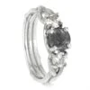 Three Stone Branch Style Ring In Sterling Silver -Johan Jewelry Shop ERS12560 3153 7