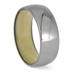 Holly Wood Wedding Band In Titanium
