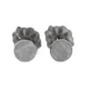 Tiny Titanium And Meteorite Stud Earrings -Johan Jewelry Shop ERS12635 2