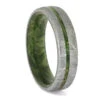 Green Burl Wood And Meteorite Ring 2 Green Burl Wood And Meteorite Ring -Johan Jewelry Shop ERS12687 4690 95 1